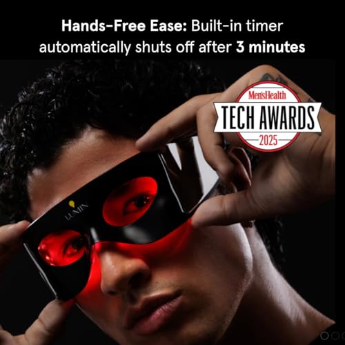 Lumin Máscara de olho de LED ator para cuidados com a pele masculina - antienvelhecimento, aumenta o