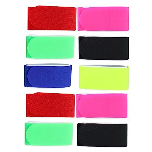 BRIGHTFUFU 10pcs Ski Straps for Bindings Snowboard Fixing Straps Snowboard Accessories Random Color