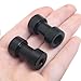 LUORNG 2PCS Aluminum Tripod Light Stand Adaptor 1/4 Female to 3/8 Female Light Stand Screw Holder Ball Head Flash Trigger Receiver for Common Tripods Monopods Pole Rail Systems Light Stands Black