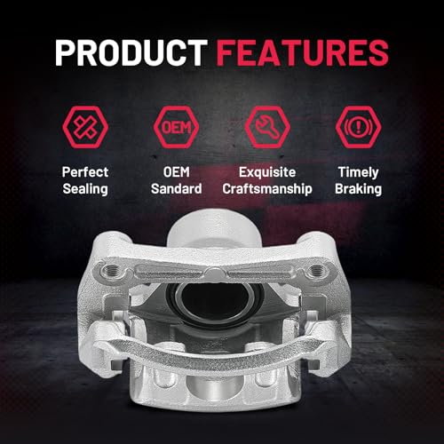 Image of BDFHYK 19-B3306 19-B3307 Front Disc Brake Caliper Assembly Compatible with Nissan Sentra 2013-2019 /2007-2012 1.8L L4 /2.0L L4, GAS 2pcs