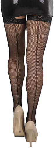 Image of ToBeInStyle Women's Attached Garter Belt Suspender Nylon Stocking Pantyhose