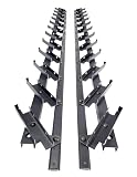 Sellon24 Coppia di tende verticali orientabili in alluminio, 1090 mm, RAL 7016, colore antracite