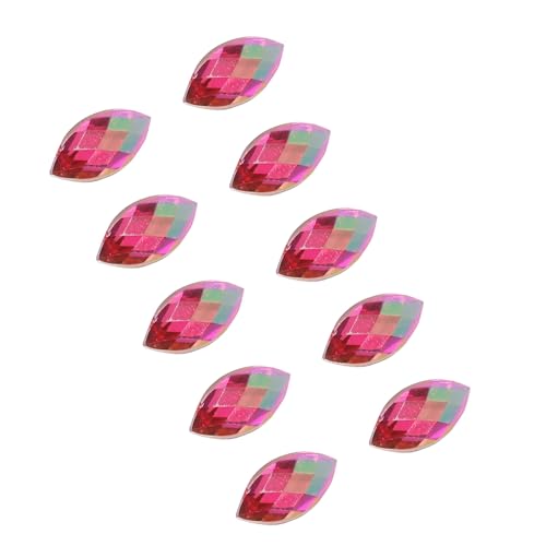 500pcs Crystal Rhinestone Horse Eye Shape AB Gems Acrylic Rhinestone 7 * 15mm for Wedding DIY Party Decor (07rose) - Image 6