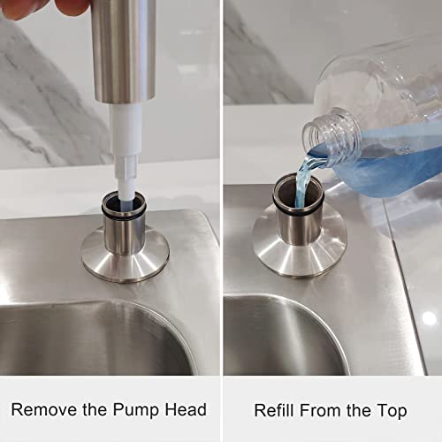Eadot ESDB-05N Brushed Nickel Built In Dish Soap Dispenser thumb #5