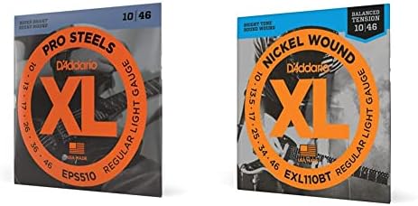 D'Addario Guitar Strings - ProSteels Electric Guitar Strings - Round Wound - Brighter, Crunchier, Increased Sustain - EPS515 - Medium, 11-50
