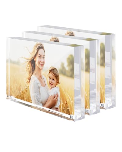 Z-STRALINK 5x7 Acrylic Picture Frames 3 Pack - image 1