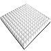 4x Pyramiden-Schaumstoff 50x50x3cm Weiß - Akustikschaum Für Schallschutz
