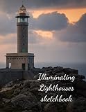  Lighthouse Design Sketch Book: Classic Sketch Pad Notepad, 8.5\