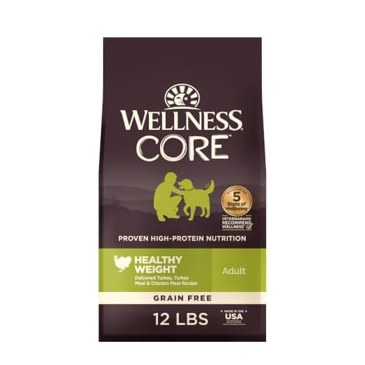 Wellness CORE Natural Grain Free Dry Dog Food, Reduced Fat, 12-Pound Bag