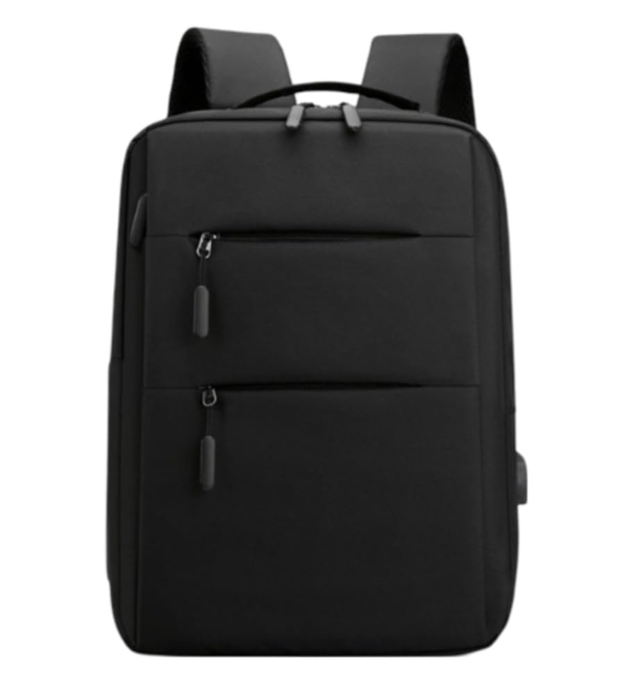 Anti-Theft Laptop Backpack, Waterproof, 15.6 Inch, USB Charging Port, Multi-Compartment for Travel & Office (Black), Average