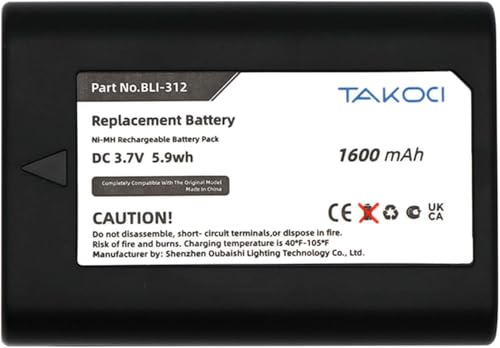 TAKOCI 1600mAh Replacement Battery Compatible with Leica M9 M8 BM8 M8.2 M9-P/M 14464 Digital Camera 3.7V