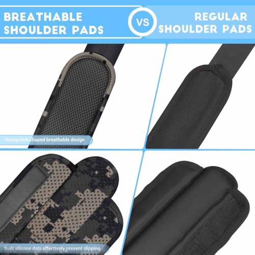 Image of ZINZ 2-Pack Universal Shoulder Pad with Ultra Thick Cushion for Bag Luggage Bag Crossbody, Plus Long & Anti-Slip & Breathable,Camouflage Gray