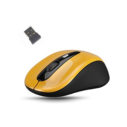 Tenflyer Mini Small USB Wireless Mouse Optical Cordless Mice for Laptop Notebook (Blue)