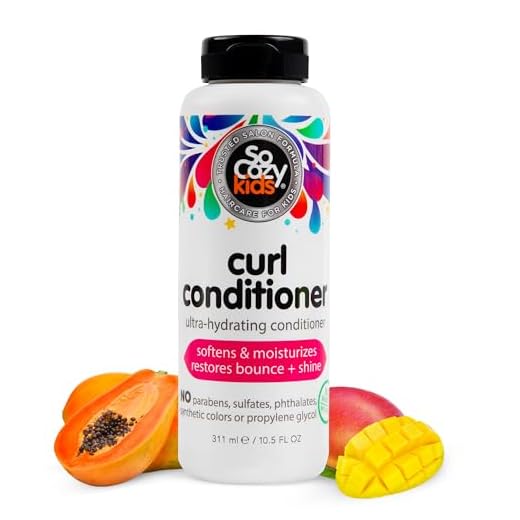 SoCozy Curl Conditioner | For Kids Hair | Softens, Restores Bounce and Shine | No Parabens, Sulfates, Synthetic Colors or Dyes, Sweet-Crème, 10.5 Fl Oz