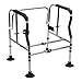 cadciehe Toilet Safety Frame & Rail, Toilet Safety Rail, Portable Bathroom Toilet Safety Rail, Elderly Disabled Toilet Handles, Handrail Toilet Bars with 3 Gear Width, 5 Gear Height Adjustable ﻿ Bl