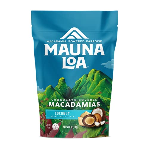 Mauna Loa Premium Chocolate Covered Macadamia Nuts, Milk Chocolate Coconut, 7 Oz Bag (Pack of 1)