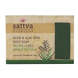 Sattva Ayurveda Neem & Aloe Vera Seife – Handgemachte Glycerin Naturseife für Gesicht und Körper...
