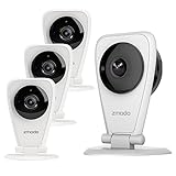 Zmodo 4-Pack EZCam HD Wireless Kid and Pet Monitoring Security Camera with Night Vision, Two Way Audio - Cloud Service Available