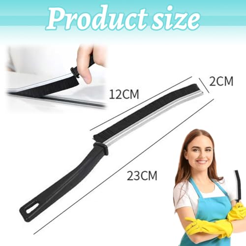 KYLOS 5 Stück Lückenreinigungsbürste, Küche Badezimmer Groove Gap Cleaning Brushelektrische Reinigungsbürste,Premium Schrubber Mit Aluminiumstütze Mit 15°-Winkel Zauberbürste