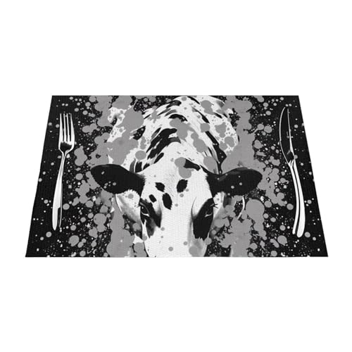 Sets de table en PVC durable lot de 6 protecteurs design bicolores - 8