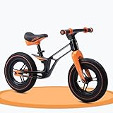 Lamborghini (ランボルギーニ) 子供・幼児ペダルなし自転車 キッズバイク ランニングバイク トレーニングバイク チャレンジバイク 12inch 超軽量マグネシウム素材 マウンテンバイク MTB セミブロックタイヤ 2〜5歳適合 オシャレでカッコいいデザイン LBK-010 (Arancio Atlas)