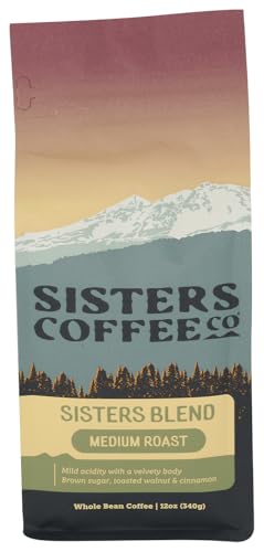 Sisters Coffee Company Sisters Blend - Café en Grano Tostado Medio 12oz miniatura 1