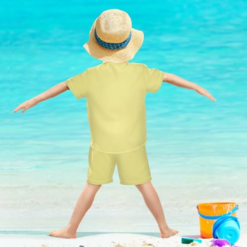 Image of 3T Toddler Boy Shorts Set Black Hawaiian Button Down Shirts Summer Outfits for Little Boy