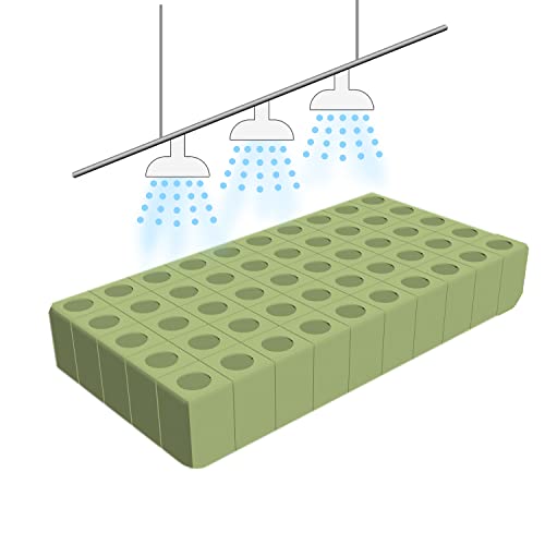 Yeshine 1'' Rockwool/Stonewool Cubes, 100 Starter Plugs With Planting Holes, Ideal Hydroponics Grow Cubes, Perfect For Soilless Culture And Transplanting, 100 Cubes #TOP4