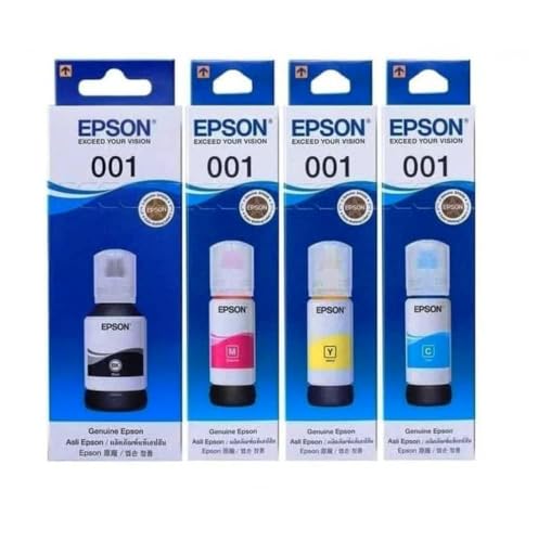 Image of 001 Ink Compatible for Epson 3110, L3150, L4260, L4160, L3152, L3115, L3100, L3101, L3116, L3151, L3156, L1110,L5190,L4150,L14150,L6170 (001 Eps Ink Set)