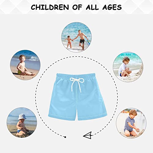 Chifigno Swim Trunks Boys Cute Blue Quick Dry Shorts Toddler Swim Suit Boys Bathing Suit, 3T #TOP5
