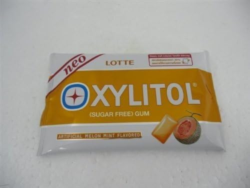 Neo Lotte Xylitol Chewing Gum Sugar Free Melon Mint Amazing of Thailand