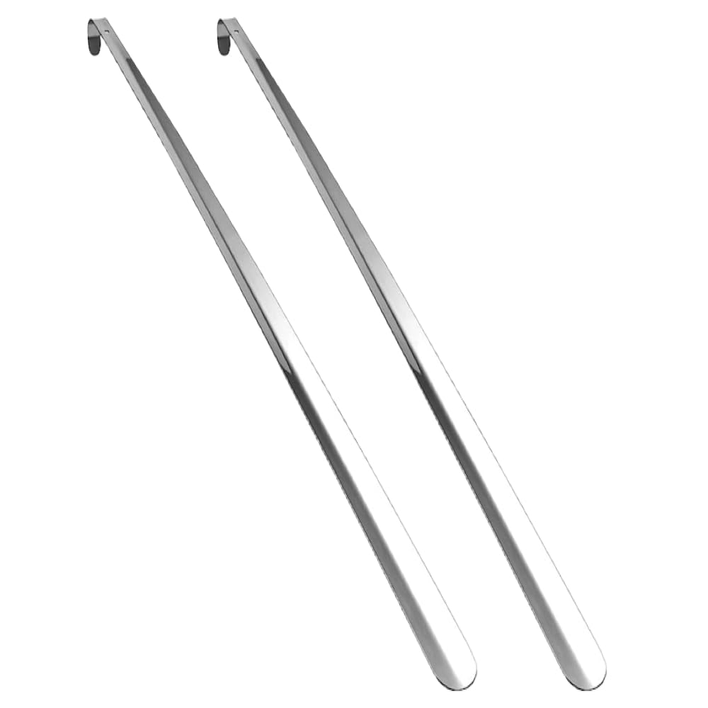 UrbyLeg Long One Piece Extra Long Shoe Horn With Handle For Seniors Or Plus Size People, Calzador De Zapatos Largo