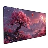 【TAILLE】: 600x300x3mm (23.62 x 11.81 x 0.1 in), le tapis de souris est suffisamment grand pour accueillir votre souris de jeu, votre clavier mécanique pleine grandeur et d'autres articles de bureau, offrant suffisamment d'espace pour les jeux professionnels ou le travail de bureau.