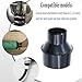 HOLEPU 4 Inch Hose to 2-1/2 Inch Dust Collection Hose Cone Reducer Attachment for Dust Collection on Power Tool and Vacuum, Dust Collection Reducer Fitting with 2 Stainless Steel Hose Clamps