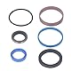 Dichtungsset, Set für Gabelstapler, Gummimaterial, Modell 0009608077, Kompatibel mit R14 R16 R20 115 E16 E20 335 H12 16 18 20 350, Gabelstapler