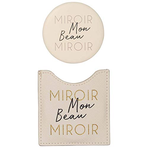 Draeger - Mon Beau - Round Pocket Mirror to Take Anywhere, Any Occasion - Dimensions 8.5 cm x 8 cm, 8.5L x 8W cm - Image 2
