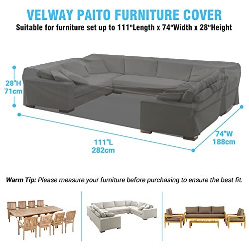 Bâche étanche pour table basse de jardin Velway résistante aux intempéries - 3