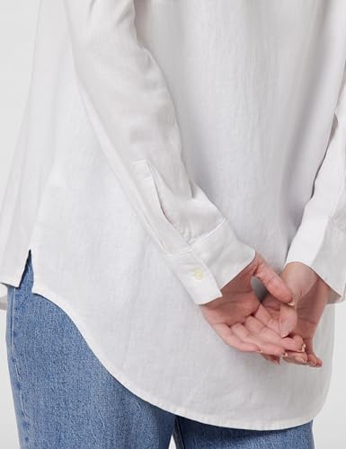 Image of Gap Women Relaxed Fit Full Sleeves Collared Shirt