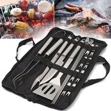 IPRee 18 In 1 Stainless Steel Utensil Grill Set Outdoor Picnic BBQ Cooking Tools