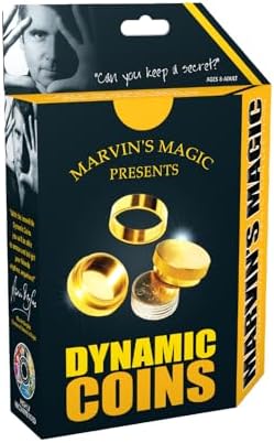 Marvin's Magic - The Dynamic Coins Amazing Trick Set for All Levels - Magic Set with Fun Magic Tricks and Prank Kit - Prop Money, Family Games, Magic Kit, Prank kit, Cool Gadgets