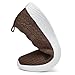 poemlady Women's Wide Slip on Loafer Shoes - Mesh Casual Ballet Flat Nurse Walking Sneakers Knit Round Toe Casual Low Wedge Wide Shoes, 1906 B/Dark Brown 7.5