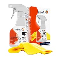 Lifealthy Universal Flat Screen Cleaning Kit Combo with Extra Large Micro Fibre Cloth | For Laptop and HDTV, 4K, LCD, LED, Plasma and OLED TV | Safe and Instant Cleaning for your device | Scratch Free