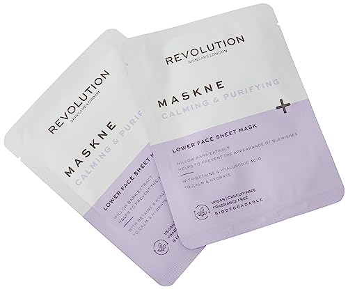 Revolution Beauty London Skincare, Maskne Calming and Purifying, Lower Face Sheet Mask - Image 4