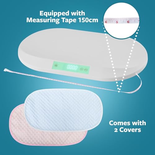 Image of Smart Weigh Baby & Pet Scale, 88 lb Capacity, Multi-Unit Hold LCD Display