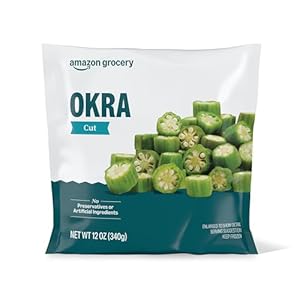 Amazon Grocery, Cut Okra, 12 Oz, Fr...