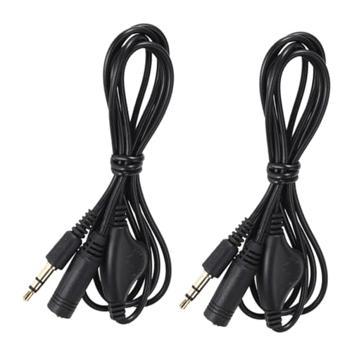 Cable de extensión de audio Mipcase de 2 piezas para escuchar música cómodamente desde el sofá