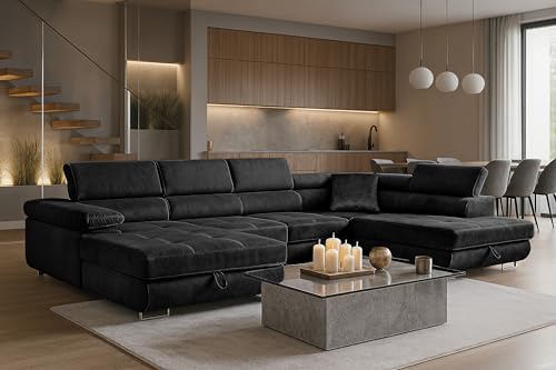 SOFILAND Wohnlandschaft Aller Moon U XXL-Ecksofa mit...