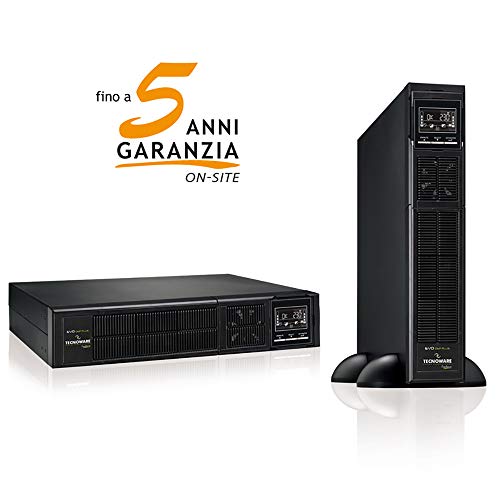 Tecnoware Sistema de alimentación ininterrumpida SAI EVO DSP PLUS 1200 PF 0,9 (1.080 W) RACK/TOWER IEC TOGETHER ON. Potenza 1.200 VA PF 0,9, tecnología On-Line, autonomía de hasta 40 min, Bypass, EPO,