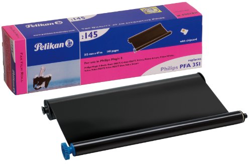 Pelikan 2145 Rodillo de Transferencia t�rmica Sustituye PFA 351 para Philips Magia 5 212 mm x 47 m Negro