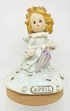 Angel Birthday Month Candle Cork 4 inches (April)
